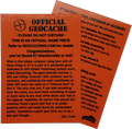 Stash Notes / Cache Notes - laminated card