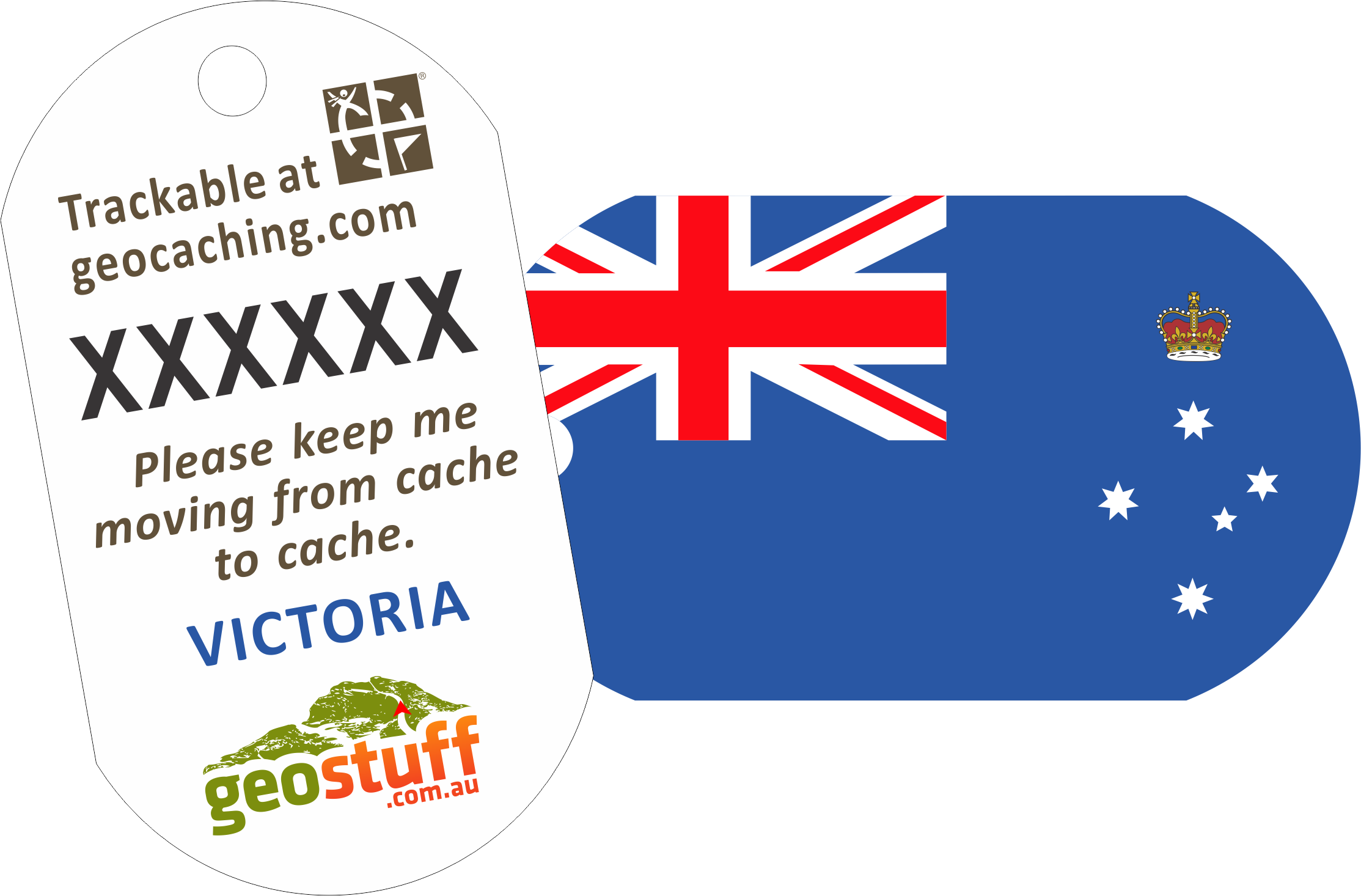 Australian, State and Territory Flag Travel Tags