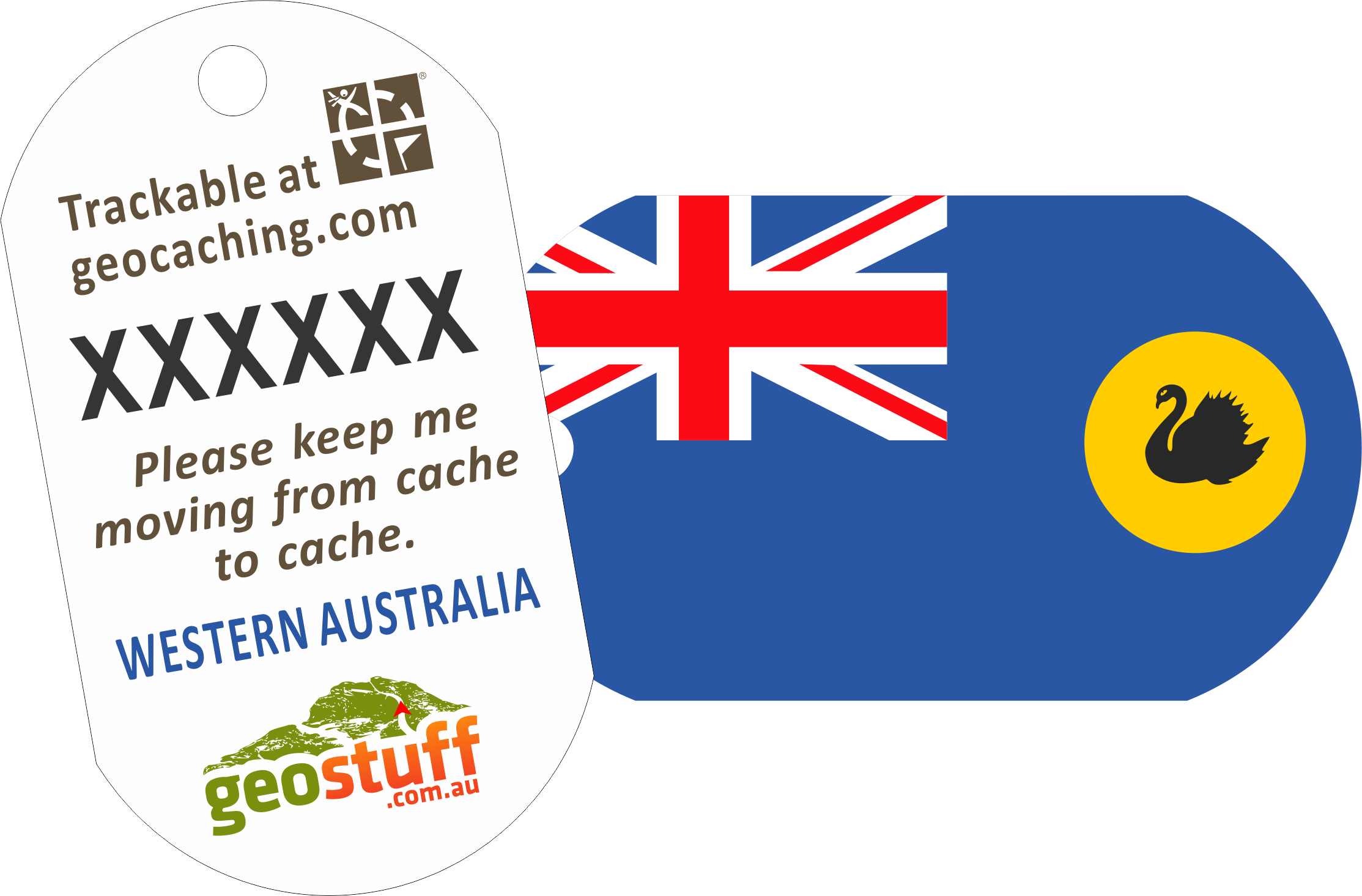 Australian, State and Territory Flag Travel Tags