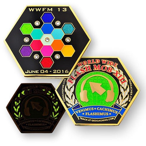 2016  WWFM Flash Mob XIII event geocoin