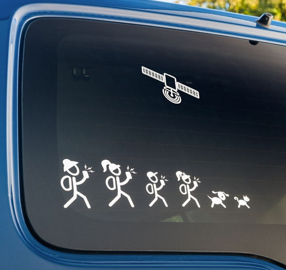 Geocaching family vehicle decals