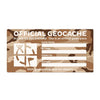 Geocache Label Desert Camo