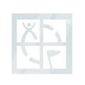 Static Cling Geocaching Logo 5x5 vehicle Window / Vehicle