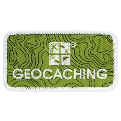 Geocaching logo patch - Green - with velcro