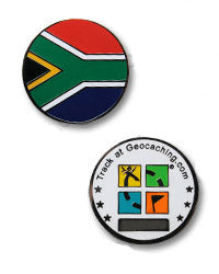 [Bargain] Mini Geocoin South African Flag