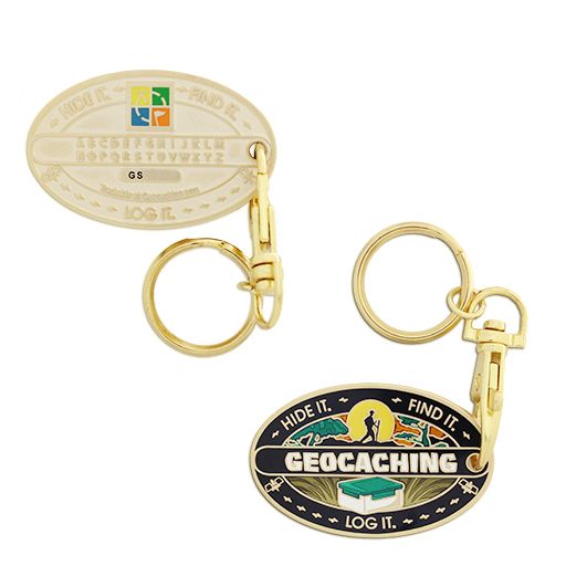 Hide It. Find It. Log It. Keyring