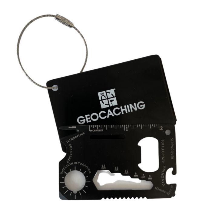Geocaching 10-in-1 Card Tool - Black