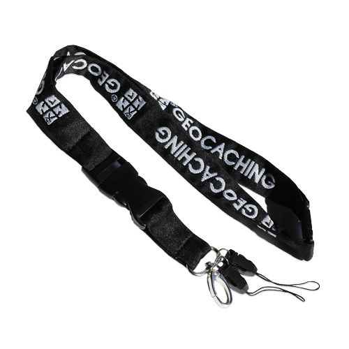 Lanyard Standard Black/White GC Woven