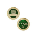Milestone Geocoin and Tag Set - 20000 Finds