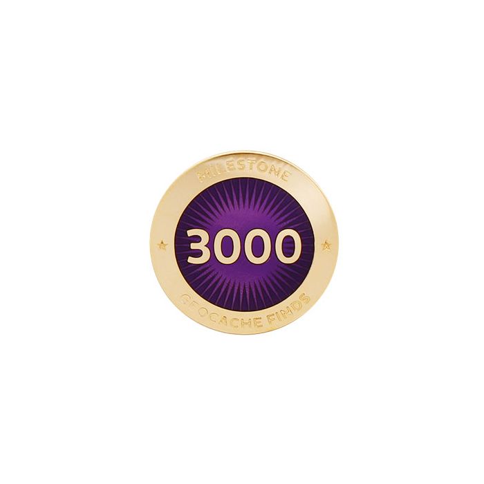 Milestone Pin - 3000 Finds