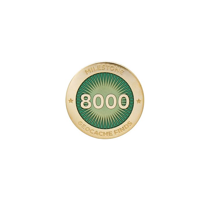 Milestone Pin - 8000 Finds