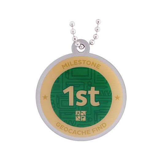 Milestone Geocoin and Tag Set - 1st Find