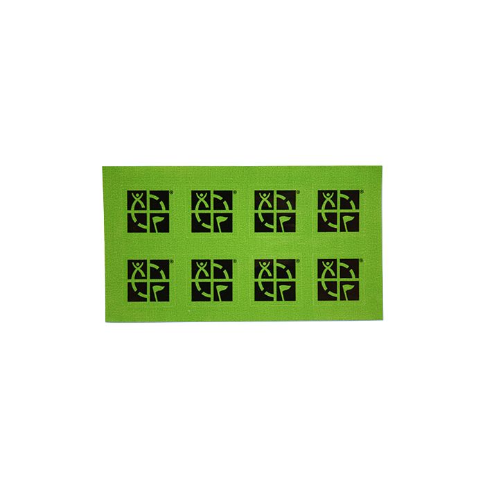 Sticker Geocaching Logo Mini 19mm Square 8 Pack