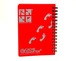 CacheQuarter Geocaching Notebook A6 red