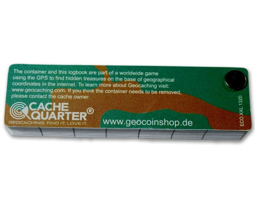 Logbook ECO 1320 XXL Geocaching.com PET