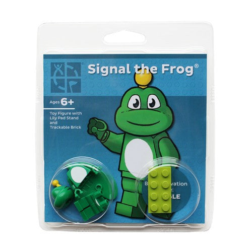 Lego Signal the Frog Figurine with Trackable LEGO™ Brick