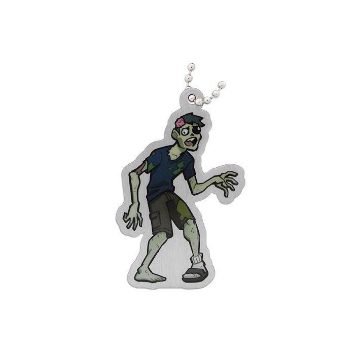 Geocaching Zombie Man Travel Tag